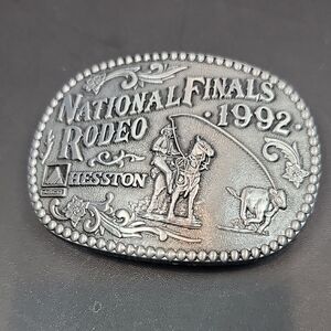 Hesston National Rodeo 1992 Belt Buckle